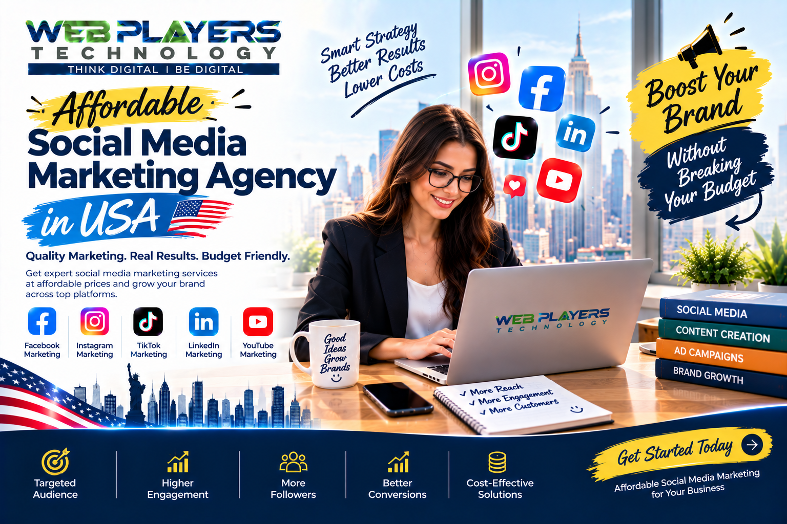 Affordable Social Media Marketing Agency USA for Small Businesses